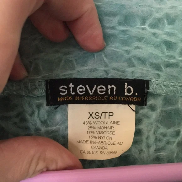 Seafoam Wool Blend Knitted Sweater - Picture 4 of 12